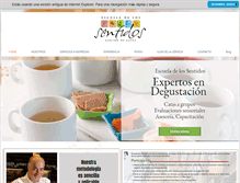 Tablet Screenshot of escueladelossentidos.cl